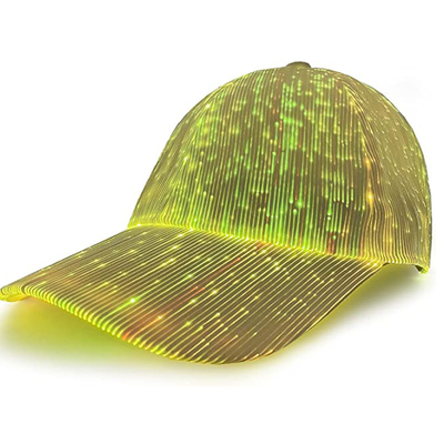 7 sombreros que destellan luminosos de las gorras de béisbol de las luces LED del color para el disco del partido