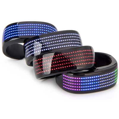Música Editable del texto de la pintada del modelo de la pulsera elegante programable del LED
