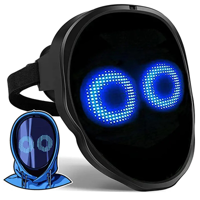 Control de encargo de la máscara DIY APP de Bluetooth LED de las caras para el partido de Halloween Cosplay