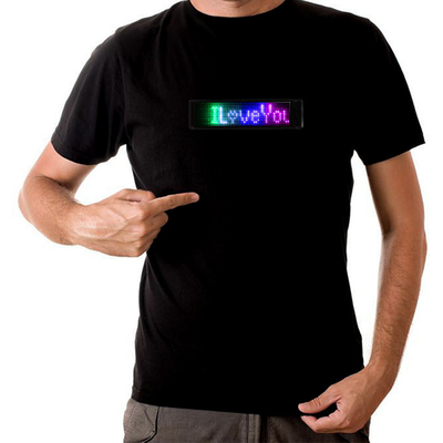 LED programable que enciende la camiseta modificada para requisitos particulares para el festival del partido