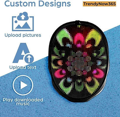 Mascarilla elegante programable del LED con MAh Battery App Control 2000