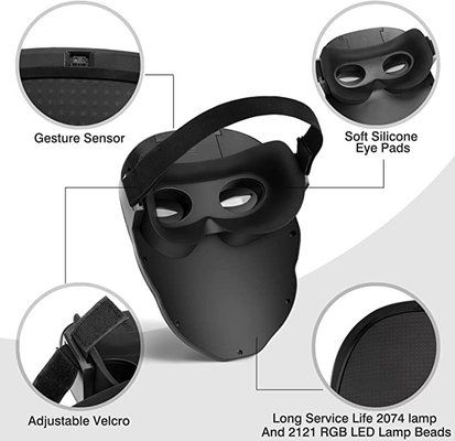 Bluetooth llevó la luz Editable de la mascarilla para arriba para la Navidad de Halloween