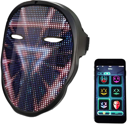 Bluetooth llevó la luz Editable de la mascarilla para arriba para la Navidad de Halloween