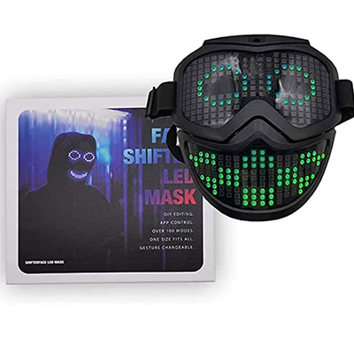 LED programable que enciende la mascarilla USB a la expresión facial de C Charing DIY