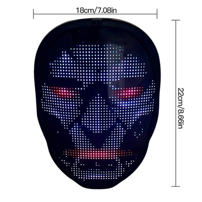 La mascarilla de DIY Smart LED llevó para arriba la mascarilla completa ligera con la batería recargable