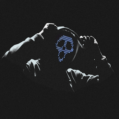 Cara adulta del control del gesto de la mascarilla de Halloween LED que cambia el tipo carga del USB de C