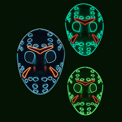 Jason Horror Halloween LED Cosplay la mascarilla para la mascarada