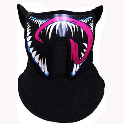 Diseño reactivo del veneno del sonido de la mascarilla de la voz LED del delirio