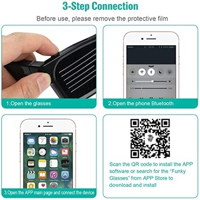 El App de Bluetooth conectó las lentes programables de Smart DIY de los vidrios del LED