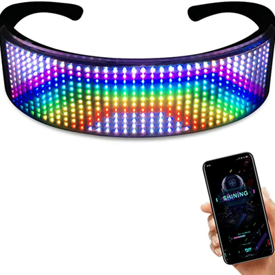 Equalizador luminoso del dibujo de la animación del mensaje de programa de los vidrios de Bluetooth LED