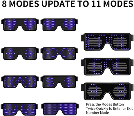 Vidrios recargables de la pantalla LED del USB con 11 la batería de los modelos 180mAh