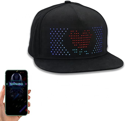 control USB del APP del sombrero de Bluetooth LED de la batería 700mAh recargable