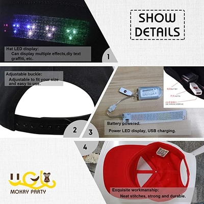 Casquillo del mensaje de Bluetooth LED que corrige el modelo de dibujo animado del texto