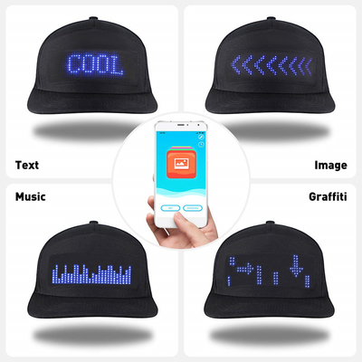 Ajustable desmontable del programa del sombrero de Bluetooth LED del control del App