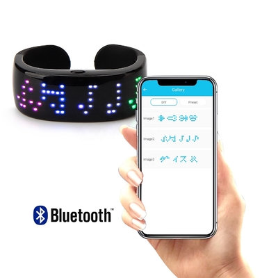 Pulsera llevada teledirigida APP de Smartphone que corrige el dibujo del mensaje