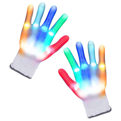 El LED que destella enciende para arriba los guantes para el regalo de la Navidad de Birthadays de las muchachas de los muchachos
