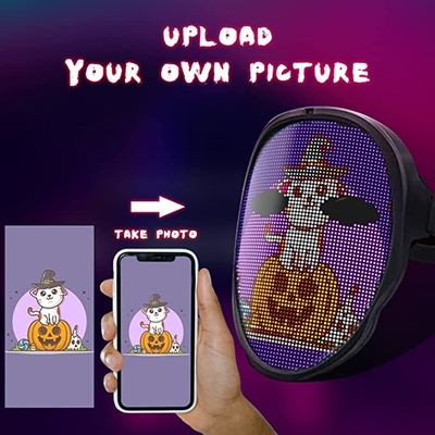El App Halloween programable llevó la cara de la máscara para la mascarada de Cosplay