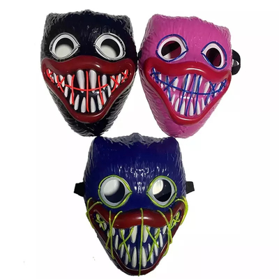 Material del PVC de la mascarilla de Bobby Light Up Halloween LED para el partido de Cosplay