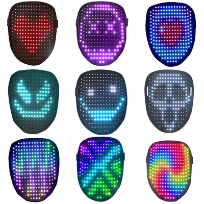 La máscara del partido de Halloween LED con el gesto que detectaba el LED encendió la máscara de transformación de la cara