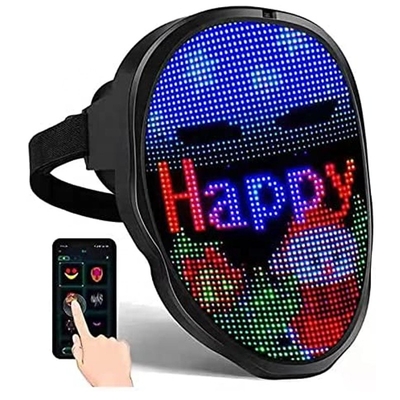 Fotos recargables de la imagen de la máscara USB DIY del partido LED del control del APP para Halloween Cosplay